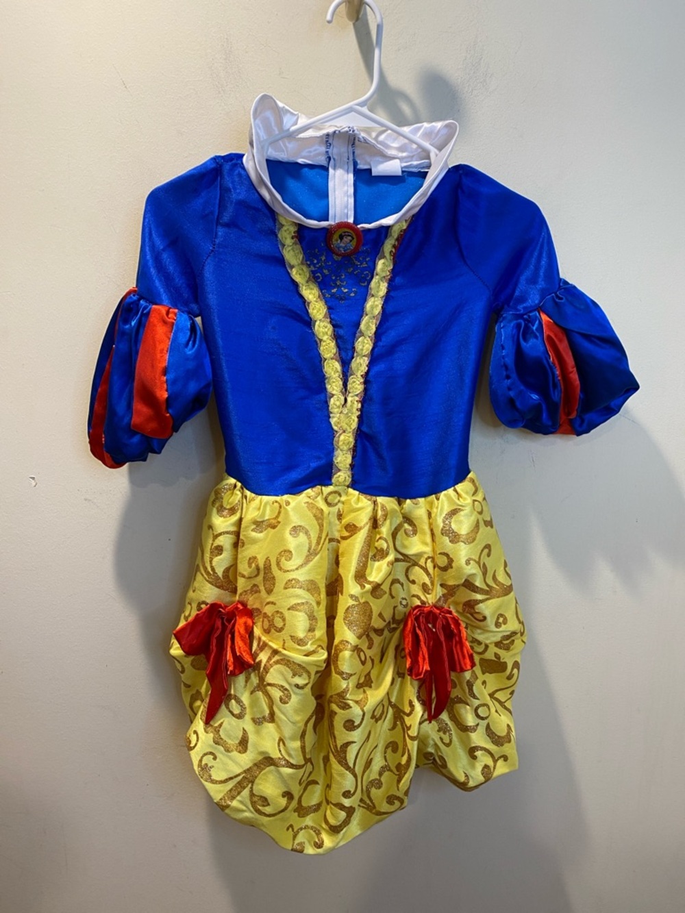 Disney Blue, Yellow & Red Snow White Princess Dress-Up Costume Fits 8-10